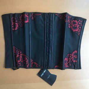 Corset Story Red and Black Latex Underbust Size 2X